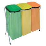 Suport pentru 3 saci de gunoi 96x42x78 cm ECOFIX