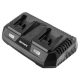 Incarcator dublu pentru acumulatori 18 V Li-ion