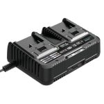 Incarcator dublu pentru acumulatori