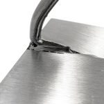 Mistrie inox, Olejnik, trapez, lata, 140 mm, maner lemn, Rosu