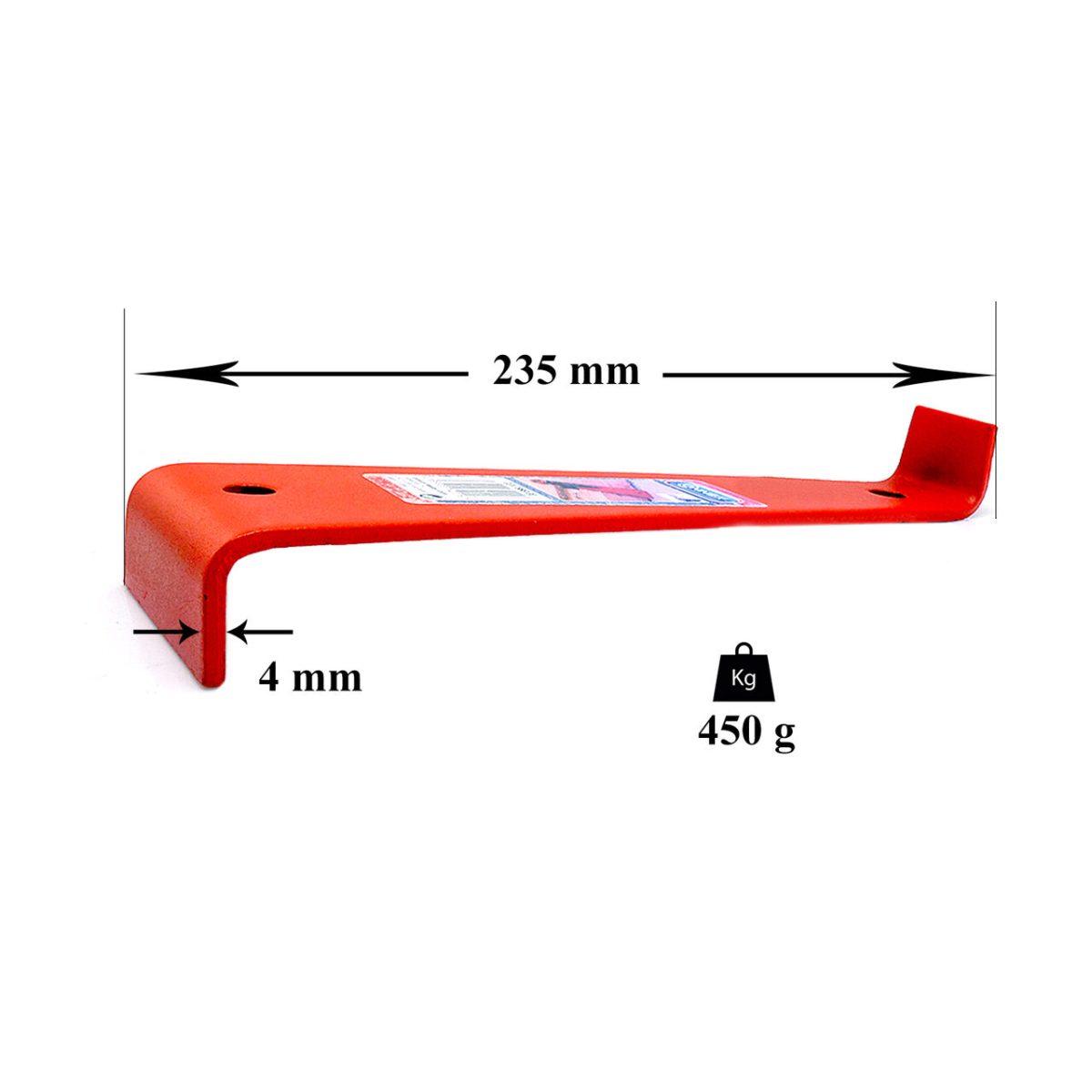 Carlig Pentru Montare Parchet, Bara De Tractiune Montaj 235X4 Mm