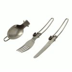 Tacamuri camping, inox, pliabile, set 3 buc, 15.5 cm, Perfect Home 