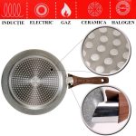 Tigaie clasica, 28 cm, antiaderenta, Black Marble Line, MagicHome - imagine 4