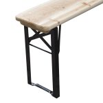 Set mobilier gradina/terasa, pliabil, 1 masa, 2 banci, 200 cm, Dortmund
