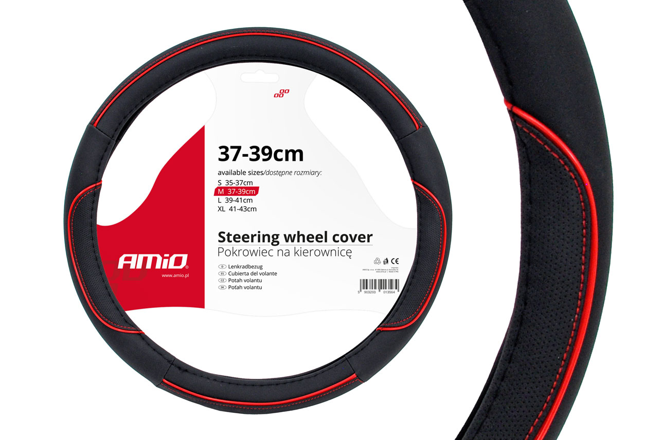 1_3nyz-k8-3.jpg Husa volan negru + dunga rosie SWC-07-M (37-39cm) - imagine 1