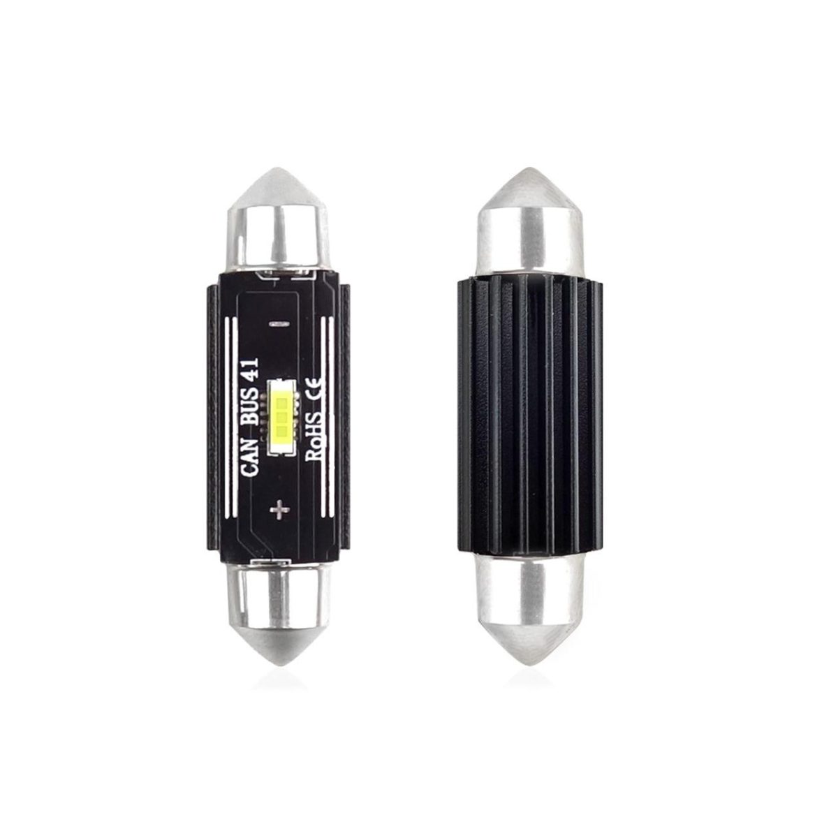 Set Becuri Auto Cu Led Canbus Sofit Compatibil C5W 1 Smd 41Mm Alb 12/24V, Destinat Competitiilor Auto Sau Off-Road