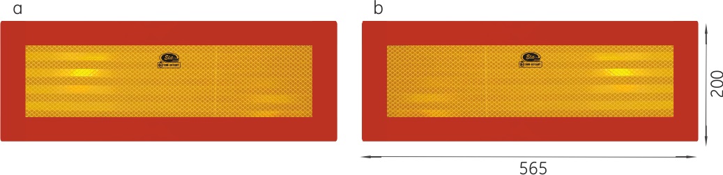 1_6l9e-vl-2.jpg Placute reflectorizante pentru camioane 56.5x20 cm 2 buc - imagine 1