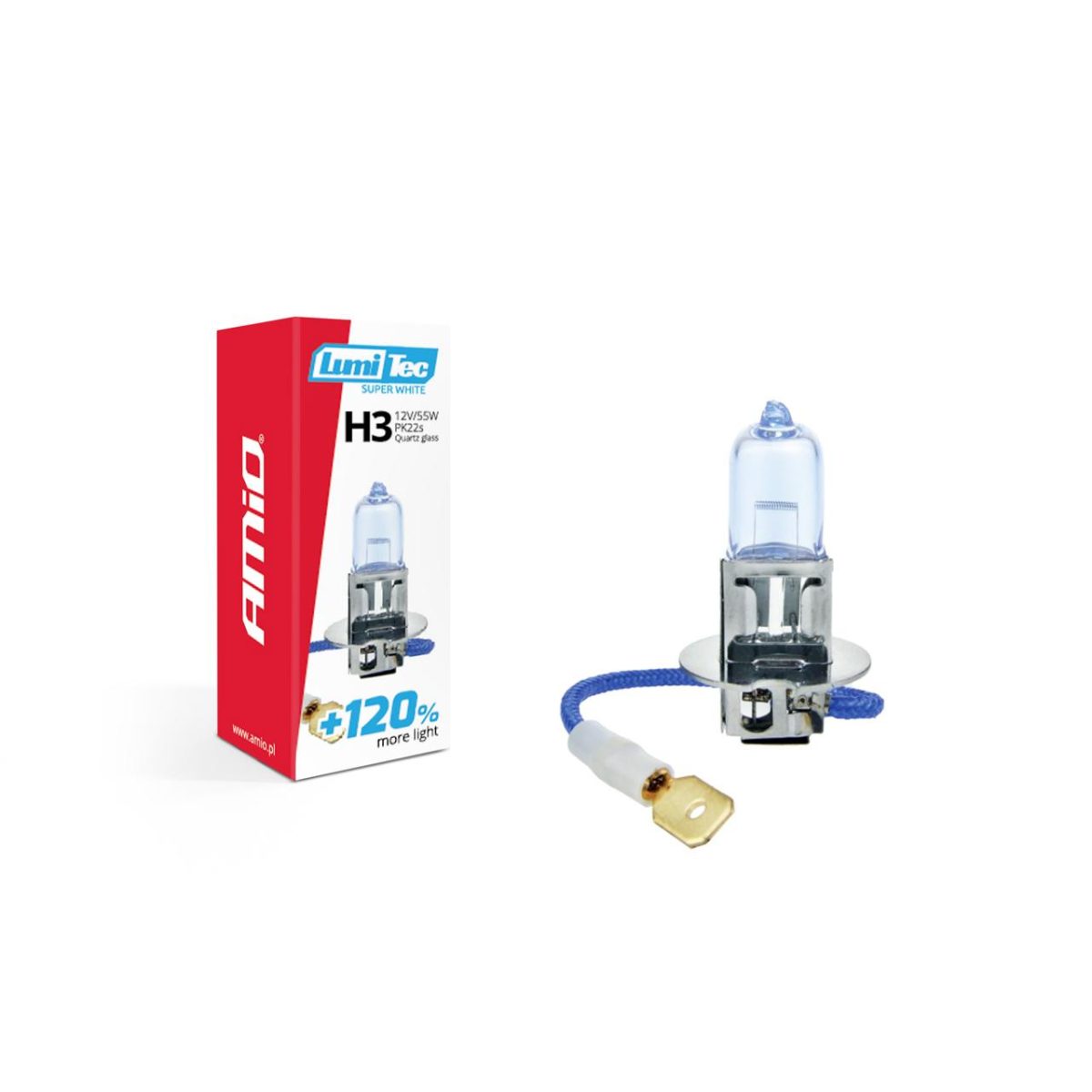 Bec Halogen H3 12V 55W Lumitec Superwhite + 120%