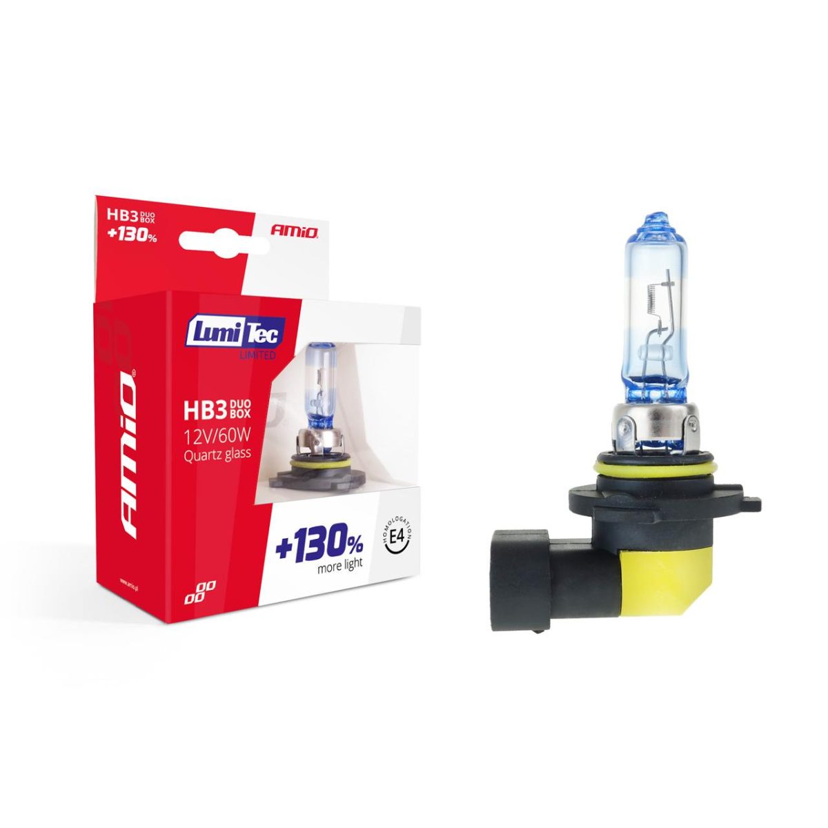 Set Becuri Cu Halogen Hb3 12V 60W Lumitec Limited + 130% Duo Box