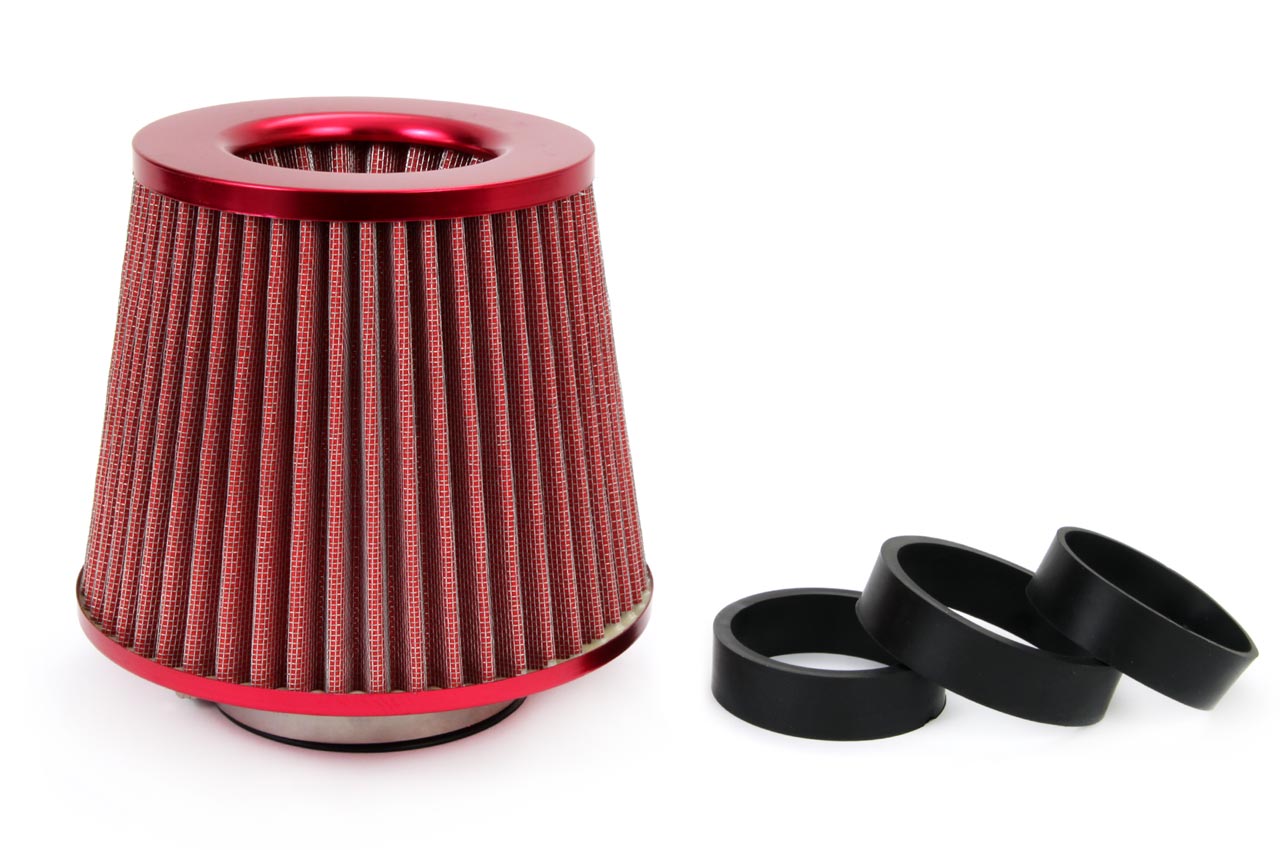 1_a5rn-u3-2.jpg Filtru de aer conic rosu cu 3 adaptoare - imagine 1