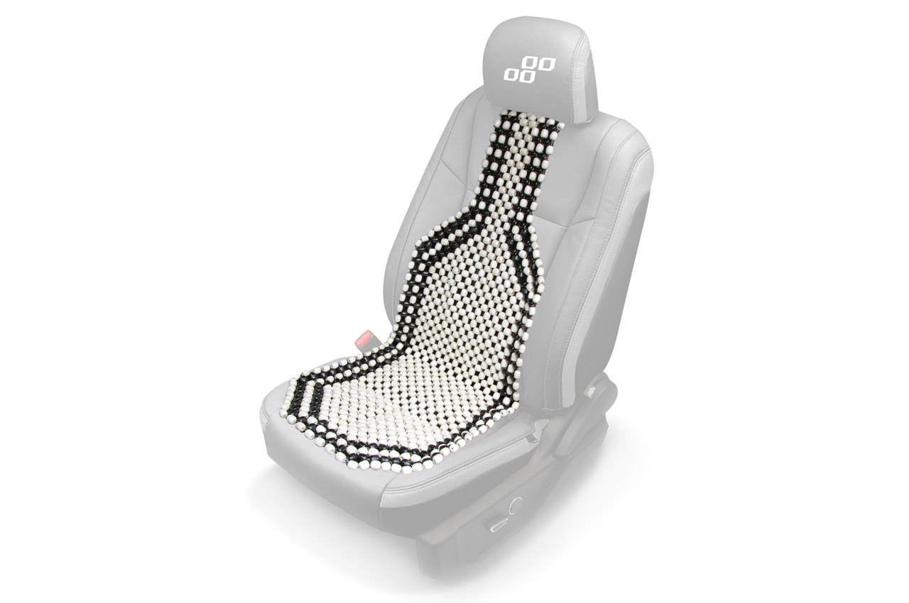 1_af2y-bz-3.jpg Husa auto cu bile de masaj din lemn (alb cu negru) - imagine 1