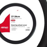 Husa volan negru + carbon lacuit SWC-18-M (37-39cm)