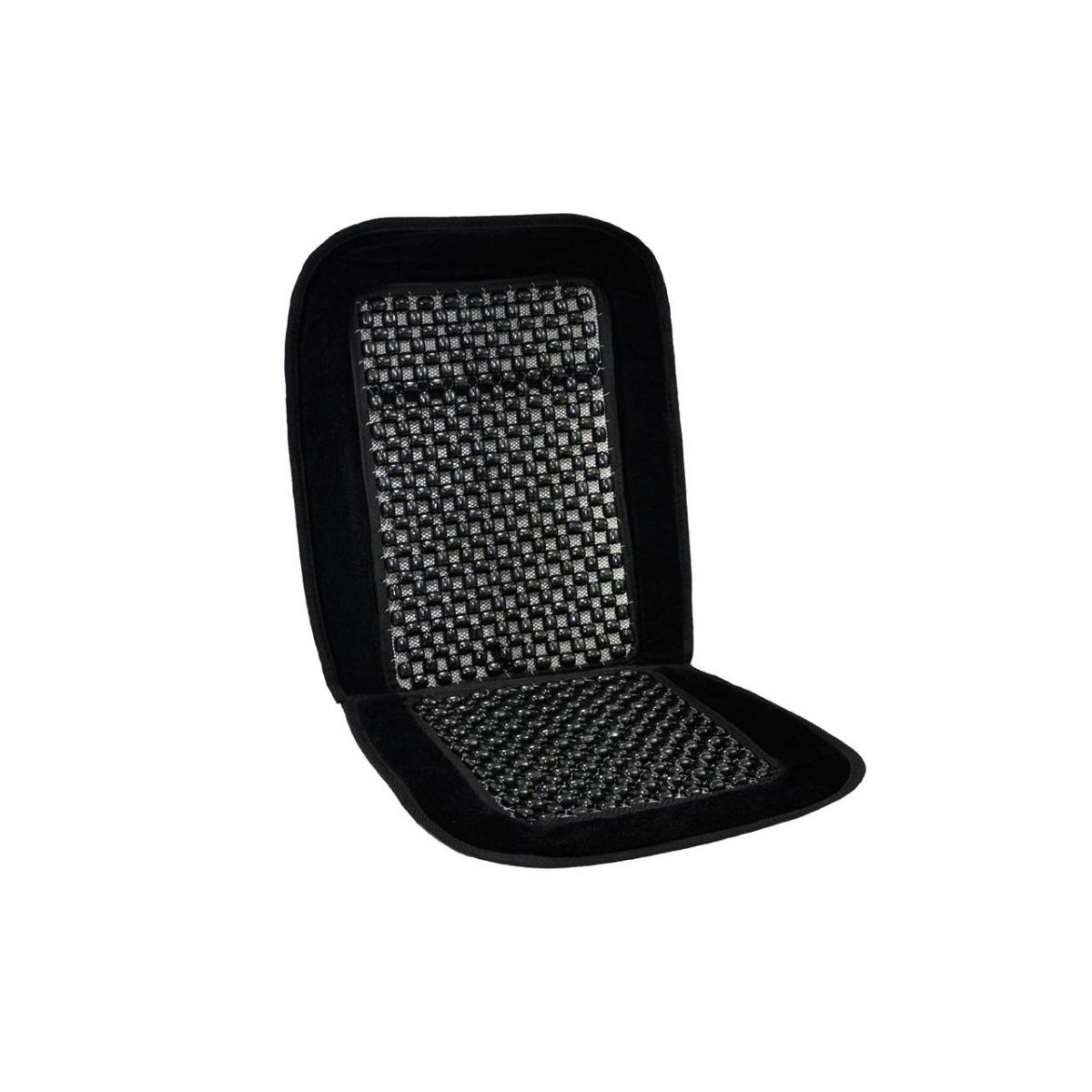 Huse Auto Cu Bile De Masaj Din Lemn Si Margine De Plus Neagra Csm-01-Black