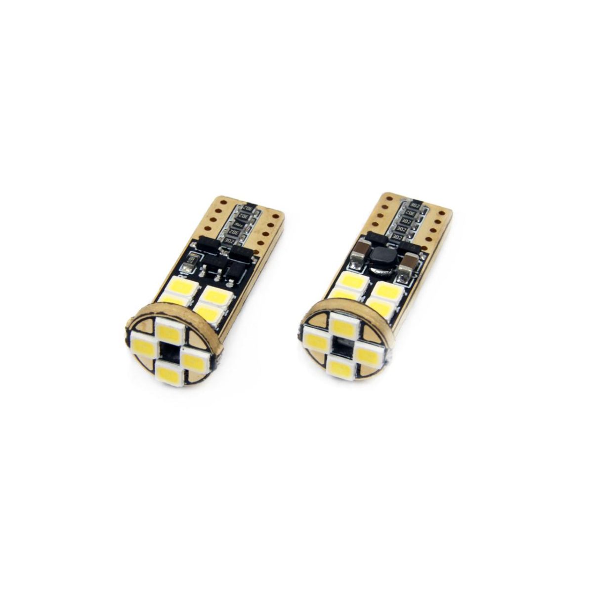 Set Becuri Auto Cu Led Canbus Compatibil T10E W5W 12 Smd Alb 12/24V, Destinat Competitiilor Auto Sau Off-Road