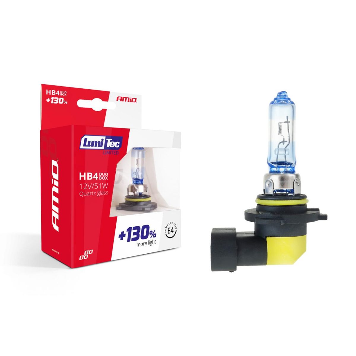 Set Becuri Cu Halogen Hb4 12V 51W Lumitec Limited + 130% Duo Box