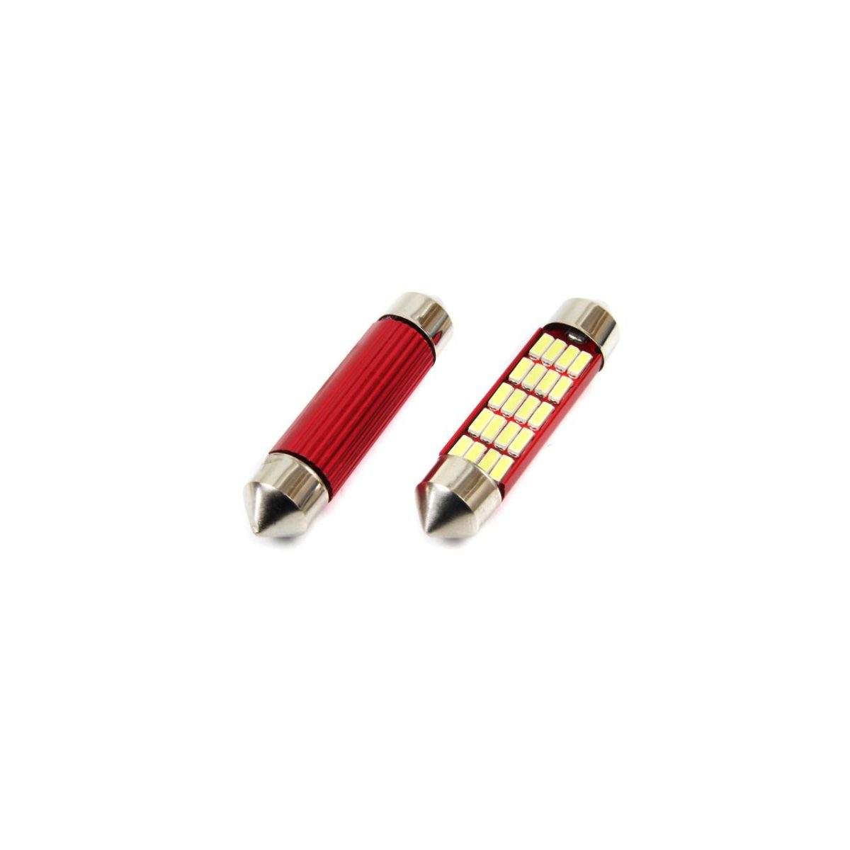 Set Becuri Auto Cu Led Canbus Sofit Compatibil C5W 20 Smd 41Mm Alb 12/24V, Destinat Competitiilor Auto Sau Off-Road