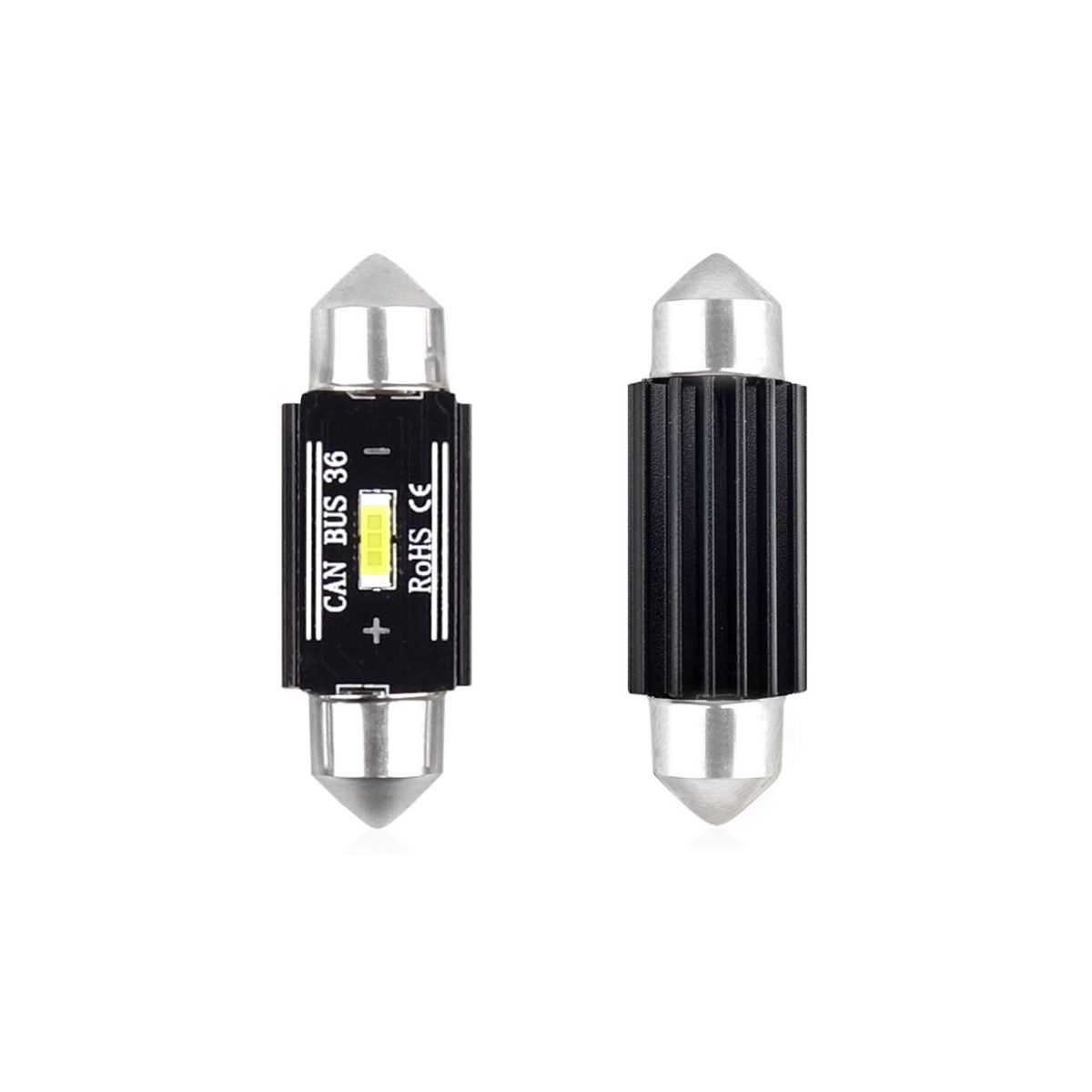 Set Becuri Auto Cu Led Canbus Sofit Compatibil C5W 1 Smd 36Mm Alb 12/24V, Destinat Competitiilor Auto Sau Off-Road