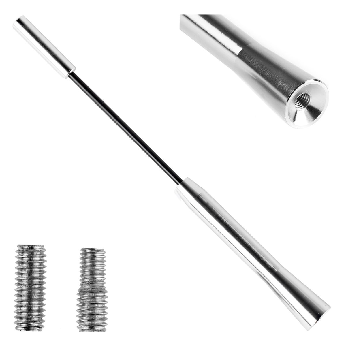 Antena Radio Auto Universala, Metalica Cu Adaptor, Ant05