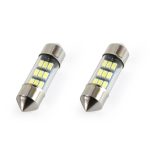 Set becuri auto cu LED sofit compatibil C5W 9 SMD 31mm Alb 12V, destinat competitiilor auto sau off-road
