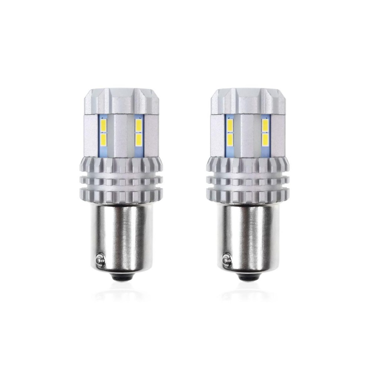 Set Becuri Auto Cu Led Canbus Compatibil P21 R5W/R10W 22 Smd Alb 12V/24V, Destinat Competitiilor Auto Sau Off-Road
