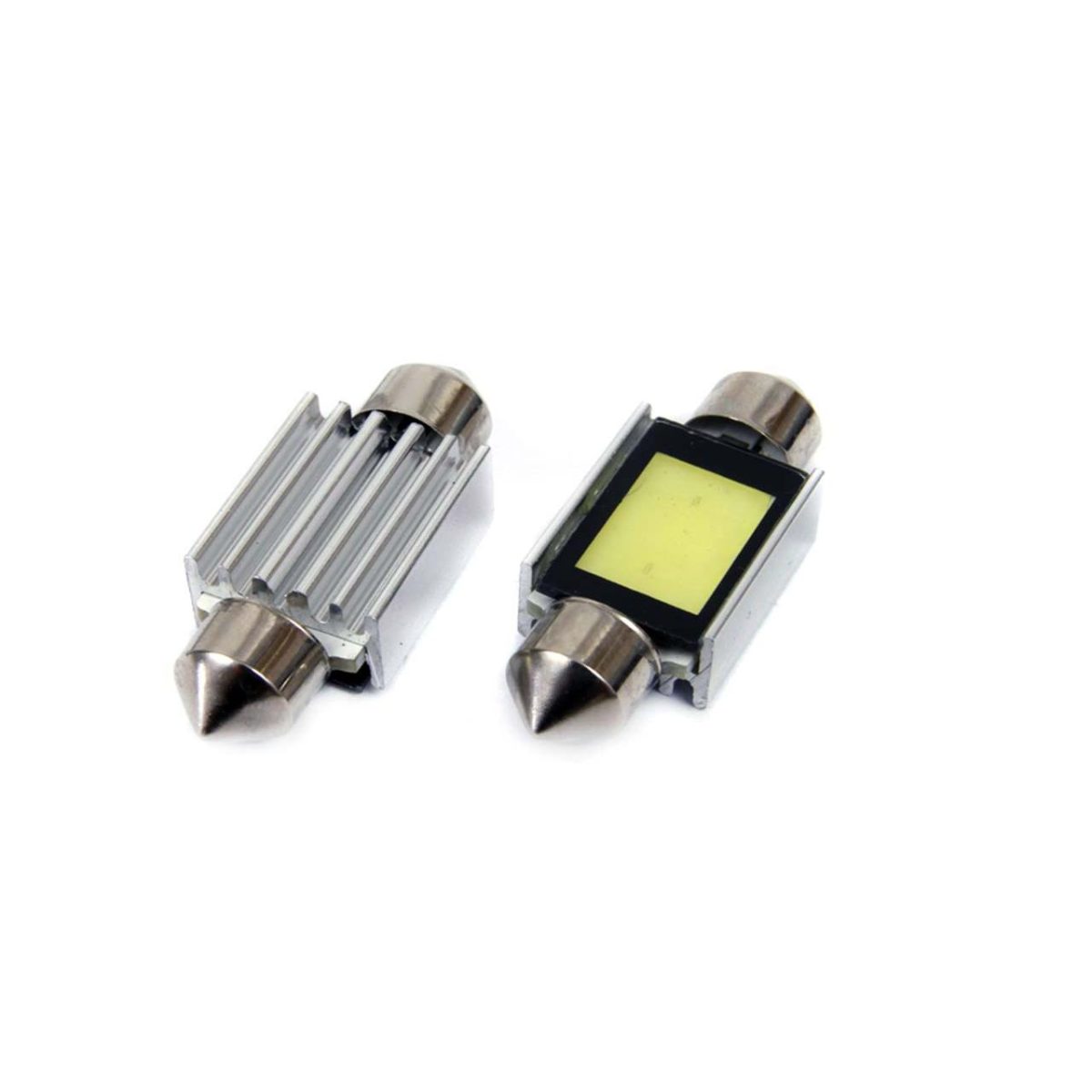 Set Becuri Auto Cu Led Canbus Sofit Compatibil C5W 2Xcob 36Mm Alb 12V, Destinat Competitiilor Auto Sau Off-Road