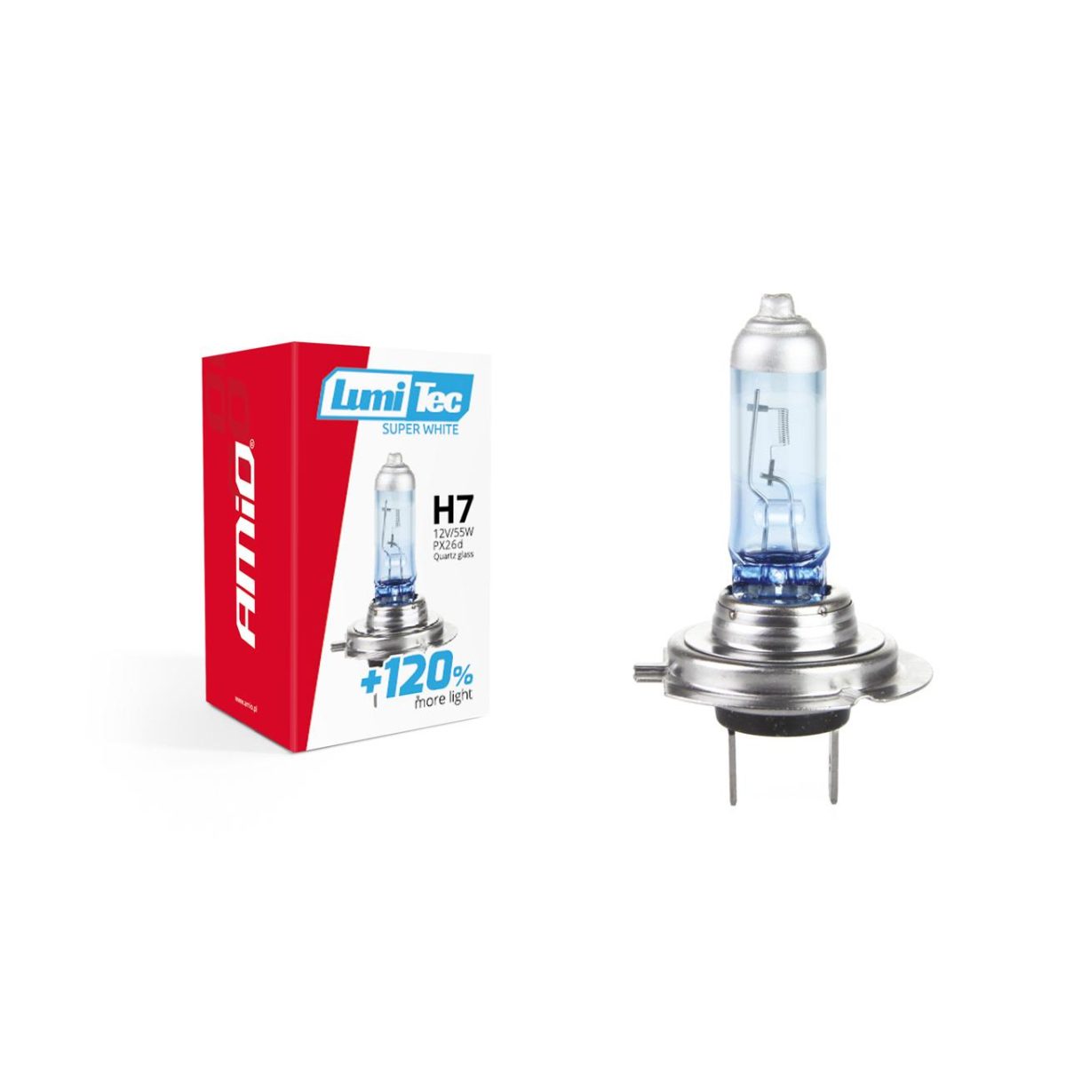 Bec Halogen H7 12V 55W Lumitec Superwhite + 120%