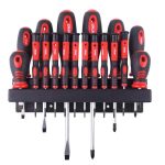 Set de surubelnite cu suport de perete 18 buc