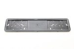 Suport numar inmatriculare INOX + finisaj CARBON, LPF 002 - imagine 2