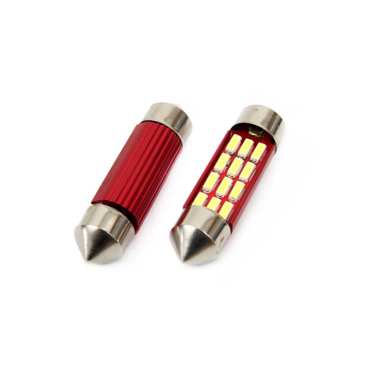 Set Becuri Auto Cu Led Canbus Sofit Compatibil C5W 12 Smd 36Mm Alb 12/24V, Destinat Competitiilor Auto Sau Off-Road