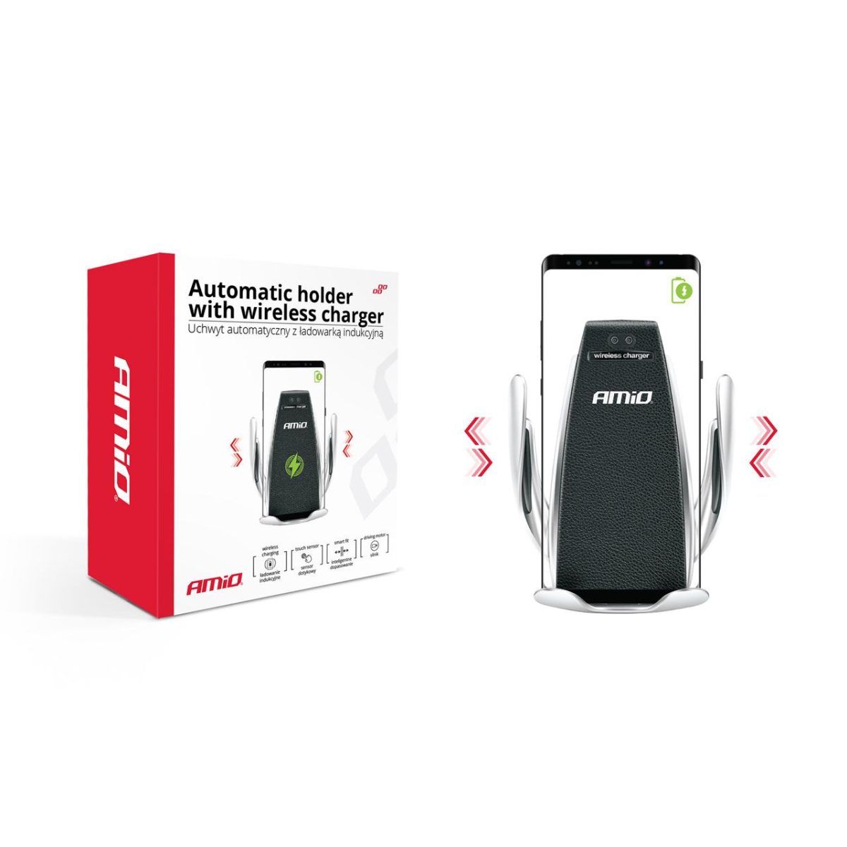 Suport Auto Inteligent Pentru Telefon Cu Incarcare Wireless Phw-01