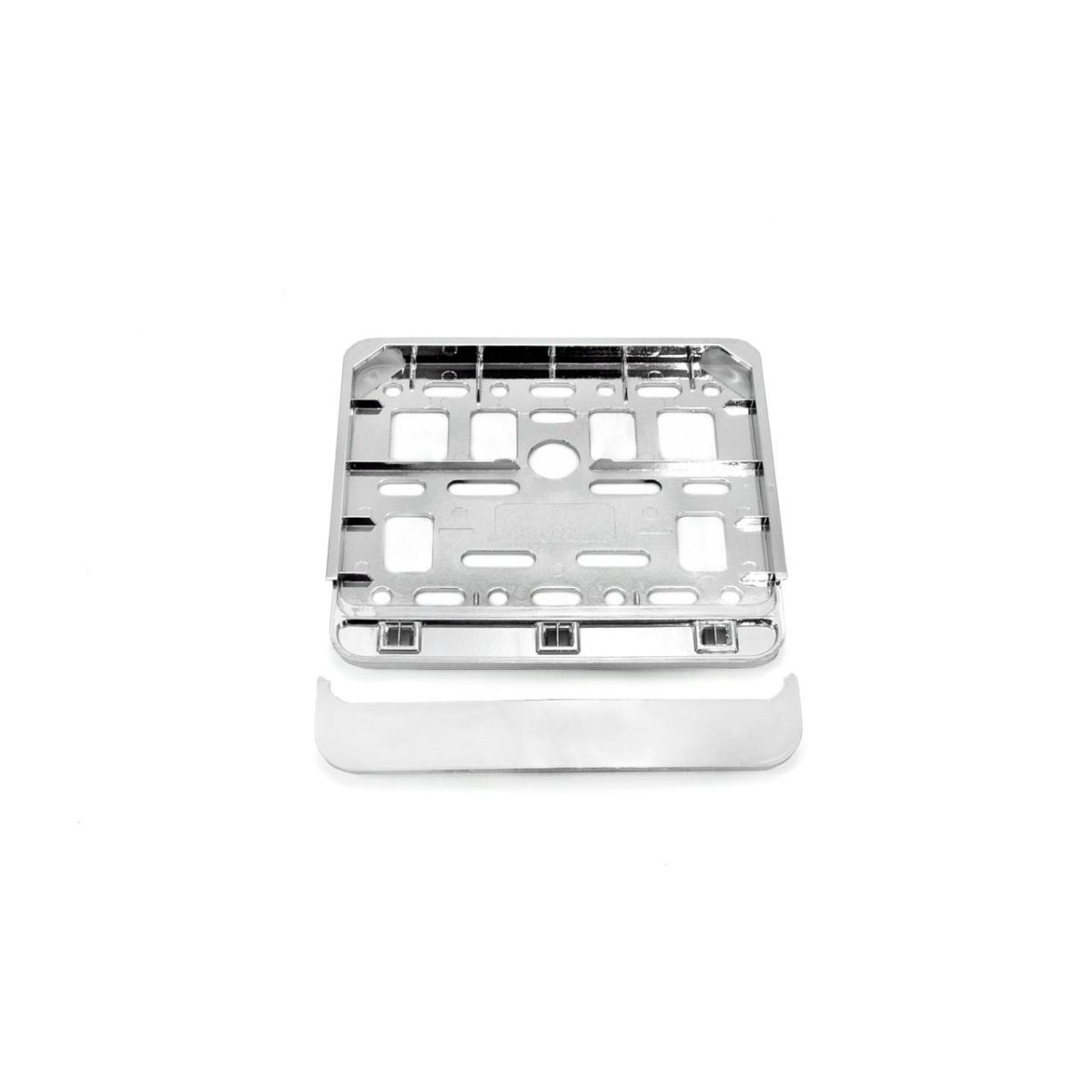 Suport Numar Inmatriculare Cromat Pentru Scooter 11.4 X 14Cm