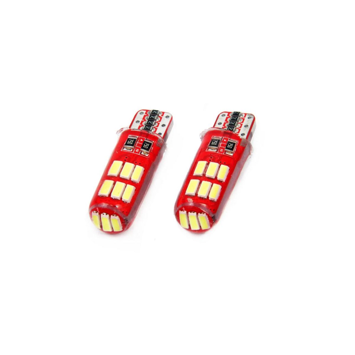 Set Becuri Auto Cu Led Canbus Compatibil T10E W5W 12 Smd Silca Alb 12V, Destinat Competitiilor Auto Sau Off-Road