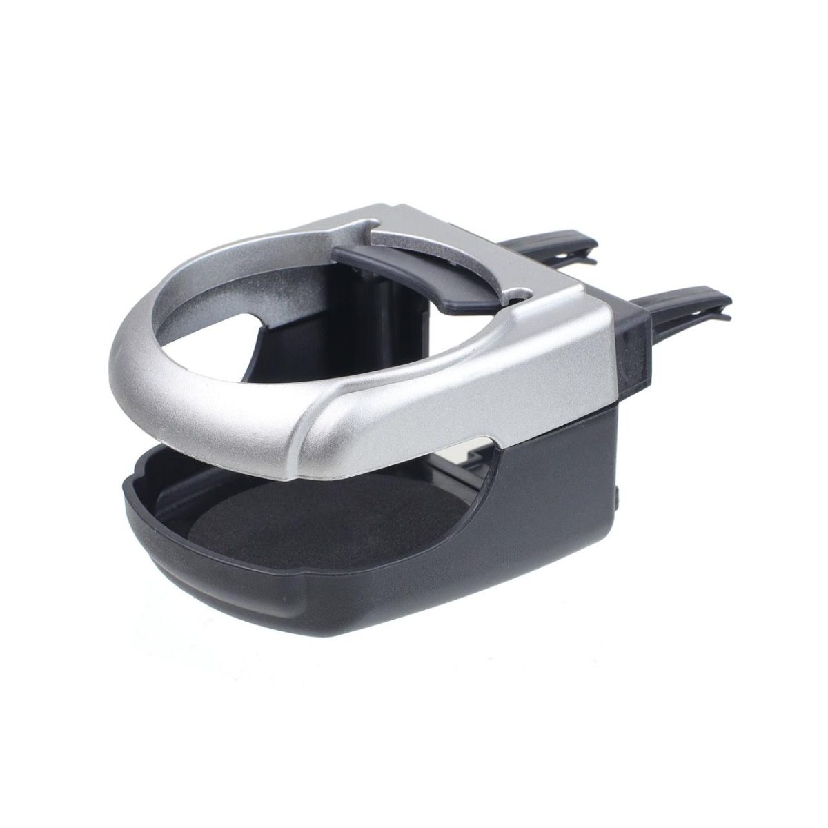 Suport Auto Universal Pentru Pahare, Montaj In Grila De Ventilatie, Culoare Argintiu, Dh-04