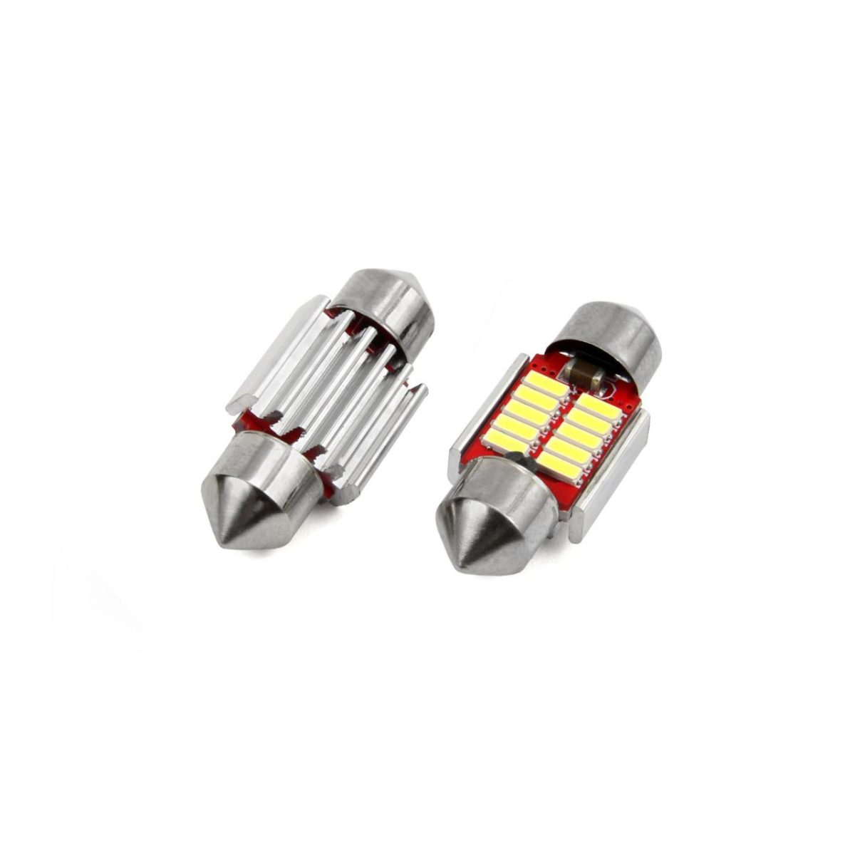 Set Becuri Auto Cu Led Canbus Sofit Compatibil C5W 10 Smd 31Mm Alb 12/24V, Destinat Competitiilor Auto Sau Off-Road