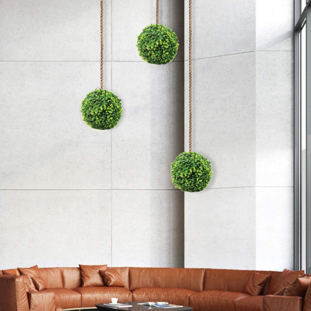 Arbust Artificial, Forma Sferica, Buxus, Diametru 23 Cm
