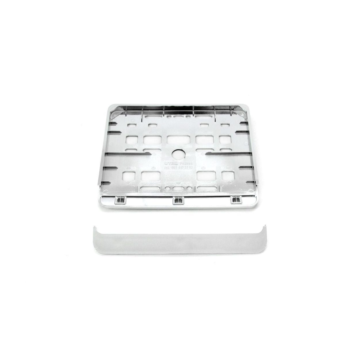 Suport Numar Inmatriculare Cromat Pentru Motocicleta 15 X 19Cm