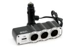Splitter bricheta auto SOC4 3 plus 1 USB