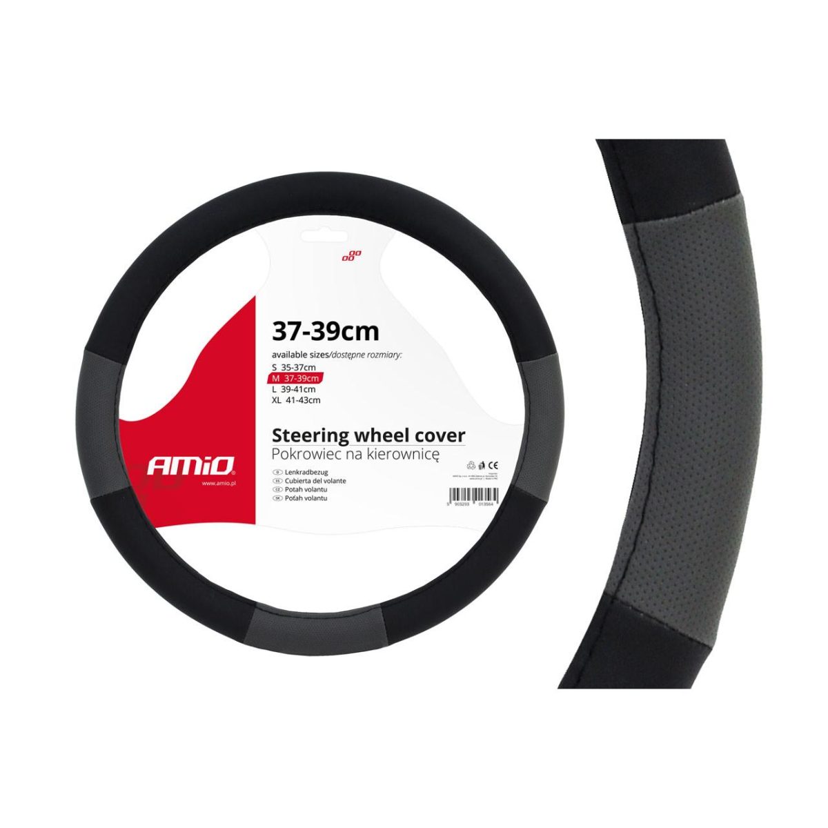 Husa Volan Negru + Gri Swc-05-M (37-39Cm)
