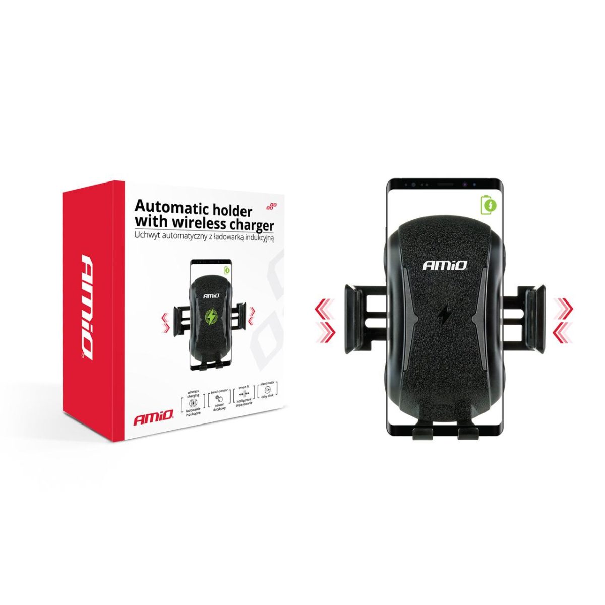 Suport Auto Inteligent Pentru Telefon Cu Incarcare Wireless Phw-02