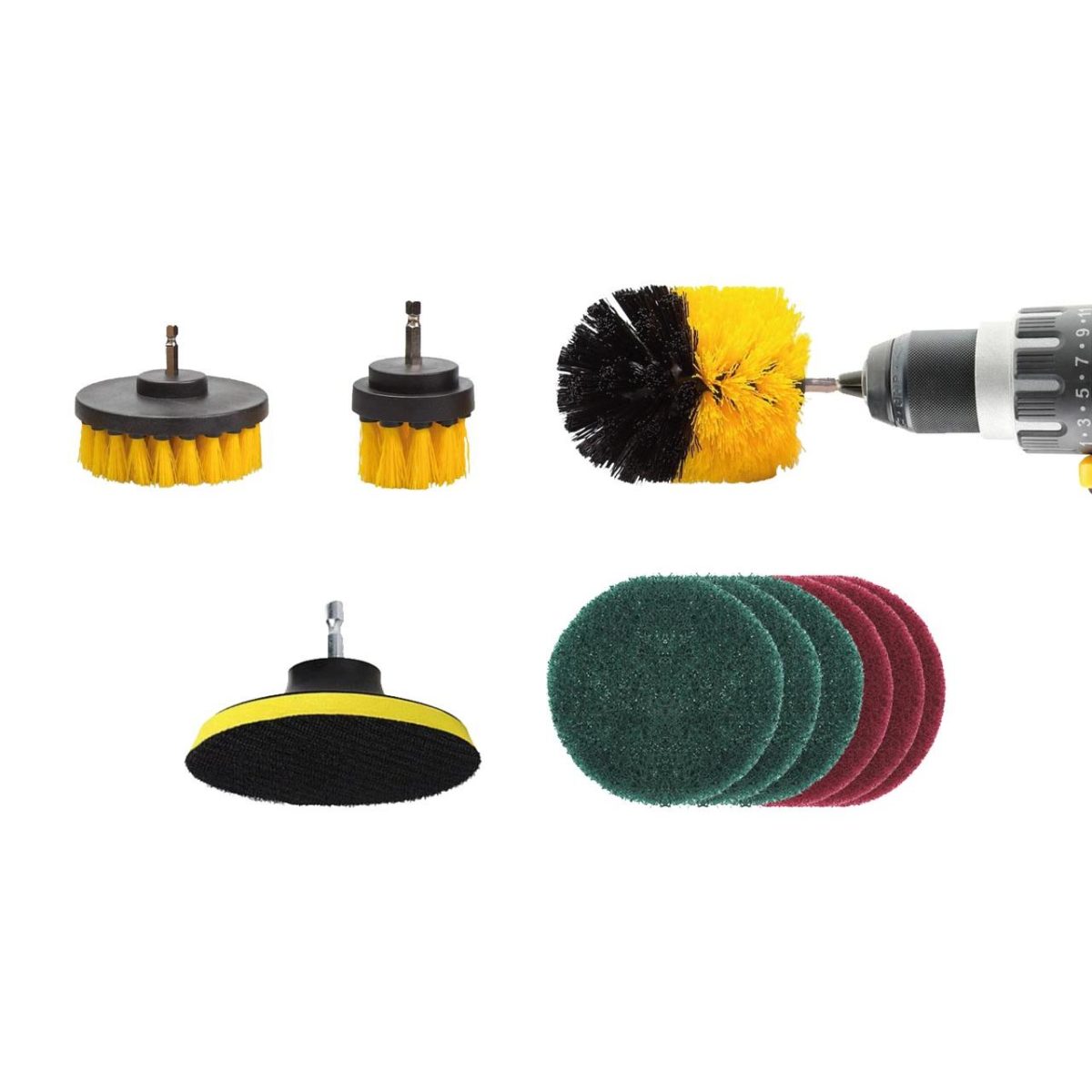 Set 10 Piese Perii De Curatare Si Slefuire