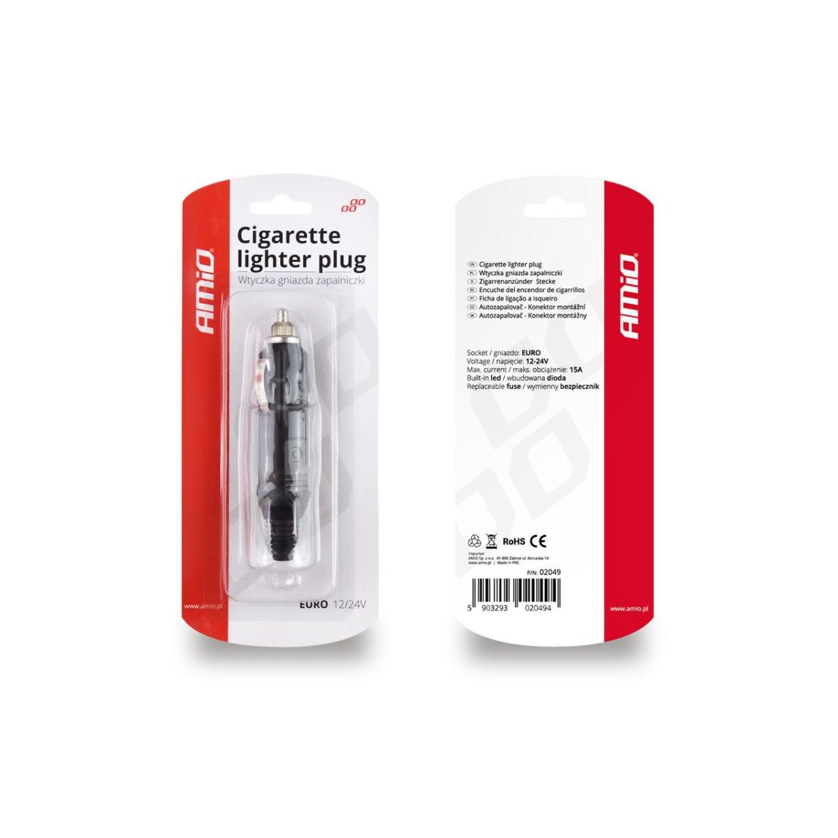 Mufa Bricheta Euro 12 / 24V Cu Led