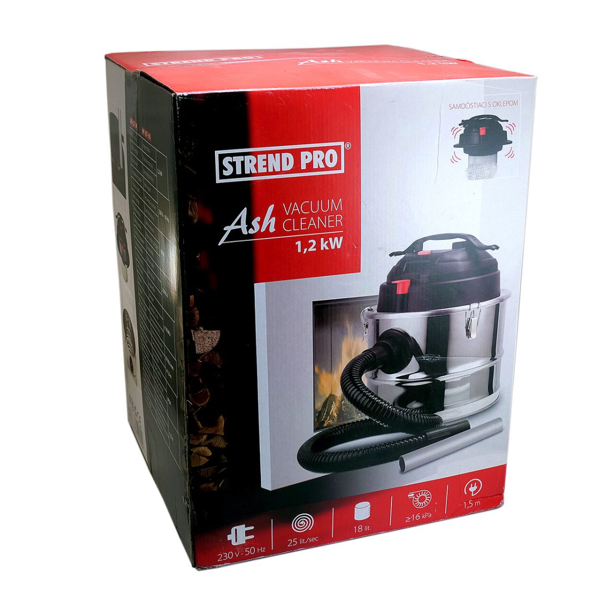 Aspirator Cenusa, 1200 W, Cu Functie Suflare, Filtru Hepa, 18 L, Strend Pro