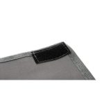 Cos rufe, 3 compartimente, cadru pliabil, bumbac + PE, alb si gri, 130 L, 64.5x36.5x58 cm, Isotrade
