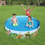 Piscina perete rigid, pentru copii, rotunda, PVC, 183×38 cm, Bestway Odyssey