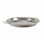 Tigaie pentru paella, rotunda, inox, cu manere, 40.5 cm, Perfect Home 