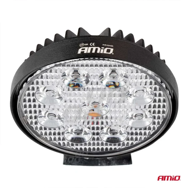 Proiector LED pentru Off-Road, ATV, SSV, culoare 6500K, LED FLOOD, 27W, tensiune 9 - 36V, diametru Ø110 mm
