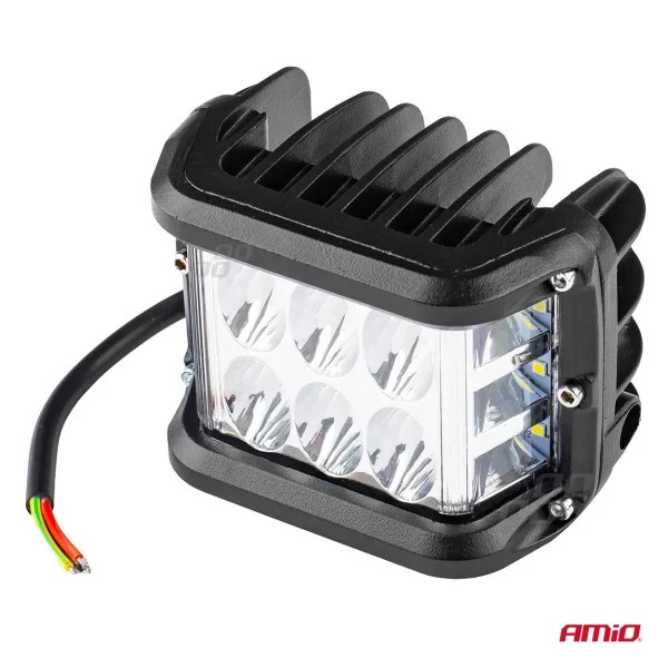 Proiector LED pentru Off-Road, ATV, SSV, culoare 6500K, cu doua functii, tensiune 9 - 36V, dimensiune, 110 x 75 mm