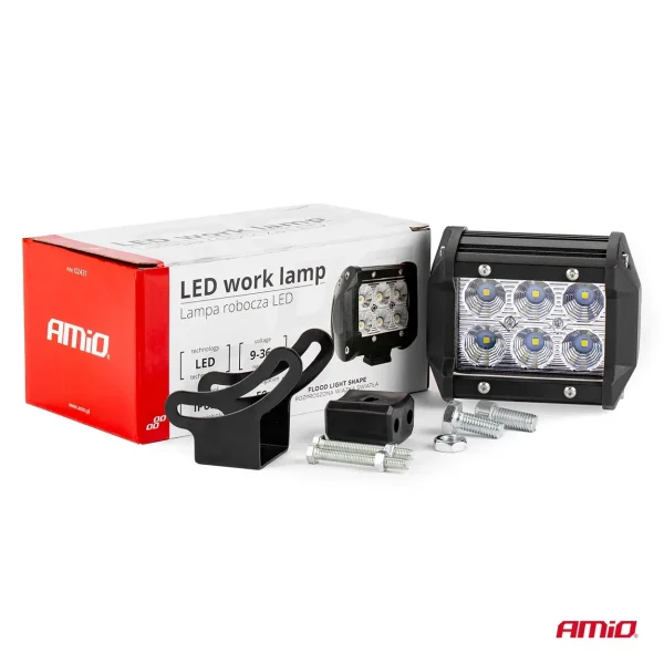 Proiector LED pentru Off-Road, ATV, SSV, culoare 6500K, 1440 lm, tensiune 9 - 36V, dimensiune 95 x 77 mm