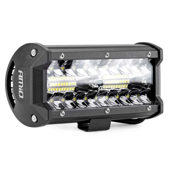 Proiector LED pentru Off-Road, ATV, SSV, cu doua fluxuri de lumina, culoare 6500K, 120W, tensiune 9 - 36V, dimensiuni 170 x 74 x 63 mm