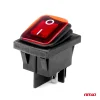 Intrerupator On/Off, 12/24V, dreptunghiular, waterproof, iluminat culoare Rosu, destinatie auto, utilitare, Off-Road, ATV, SSV, QUAD
